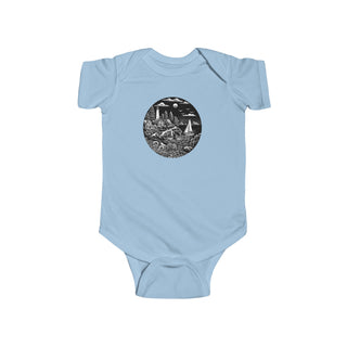 Maine Woodcut- Baby