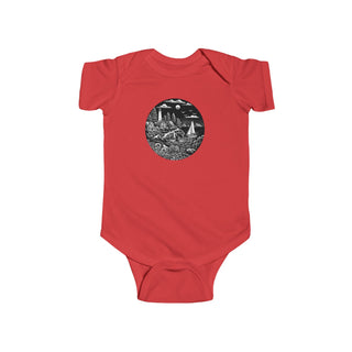 Maine Woodcut- Baby