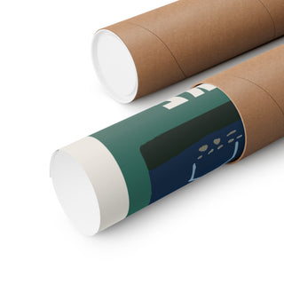 Flagstaff Lake Drowned Village Poster rolled for shipping