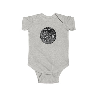Maine Woodcut- Baby