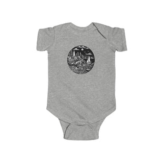 Maine Woodcut- Baby
