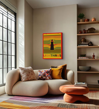 Lighthaus Bauhaus Maine Lighthouse Poster